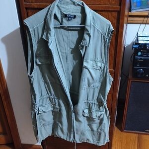 Buffalo David Bitton Olive Utility Vest